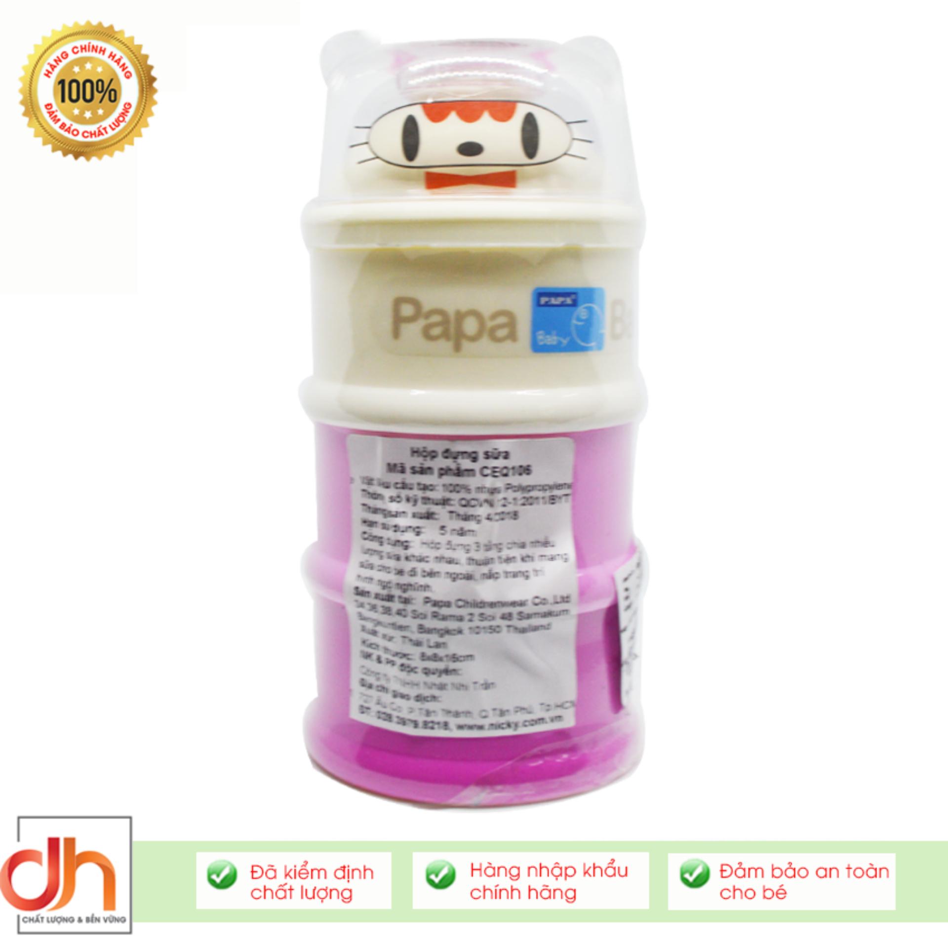 Hộp Đựng Sữa 3 Tầng PAPA Thái Lan (CEQ106)