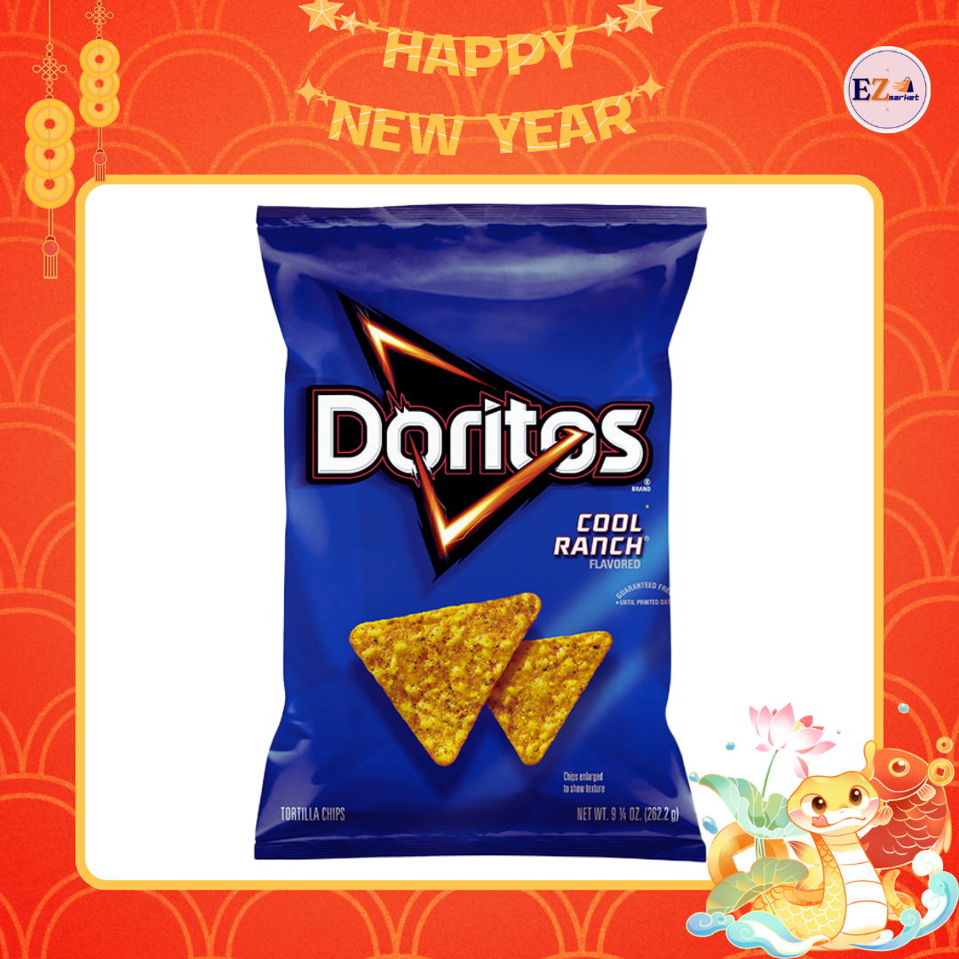 Doritos Cool Ranch Snack 7oz, 11oz - Cornbread with Cool Ranch Sauce Flavor Expiry Date: 05.2026