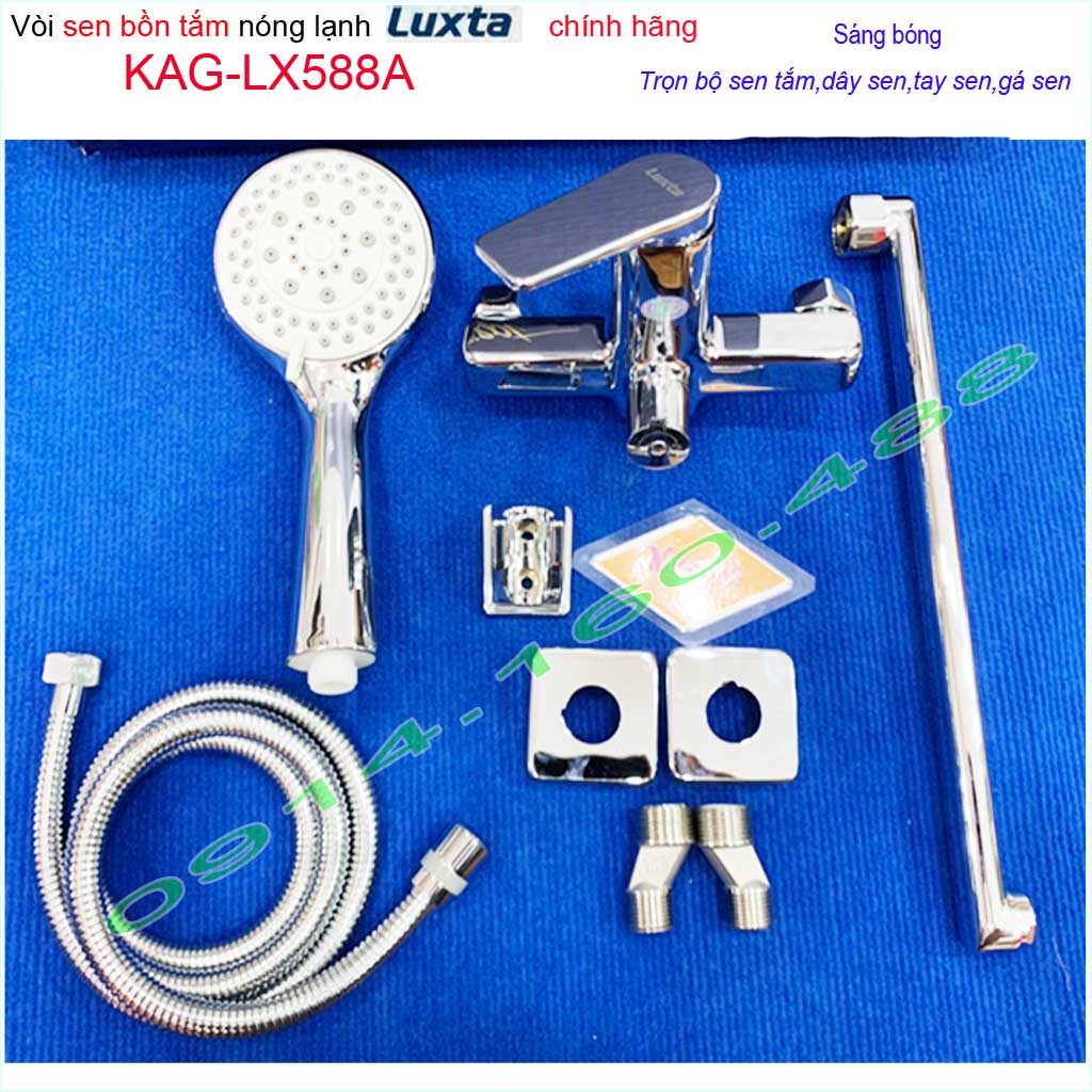 [HCM]Vòi sen bồn tắm nóng lạnh cao cấp KAG-LX588A trọn bộ sen gắn tường bồn tắm nằm  Luxta sử dụng tốt chiết khấu tốt
