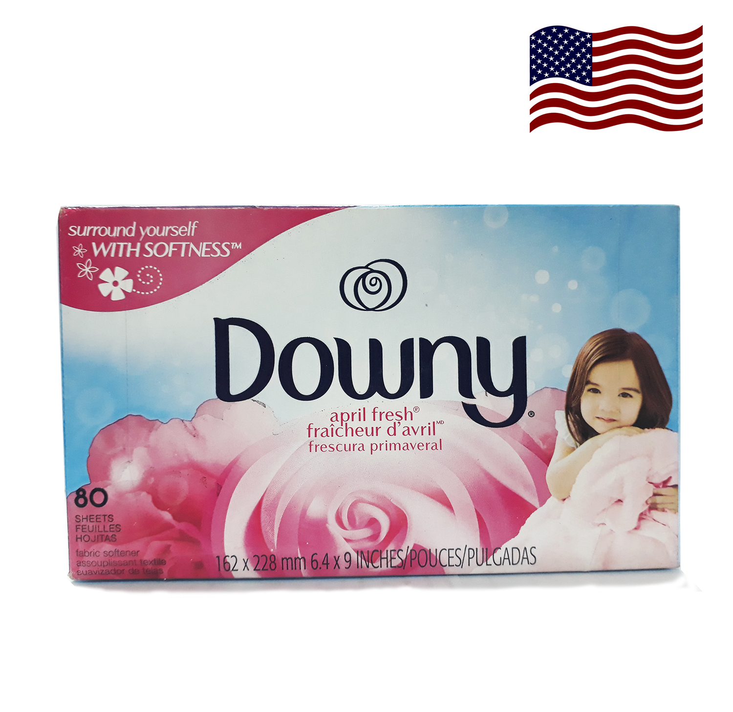 Giấy xả làm mềm vải Downy Fabric April Fresh (80 tờ)