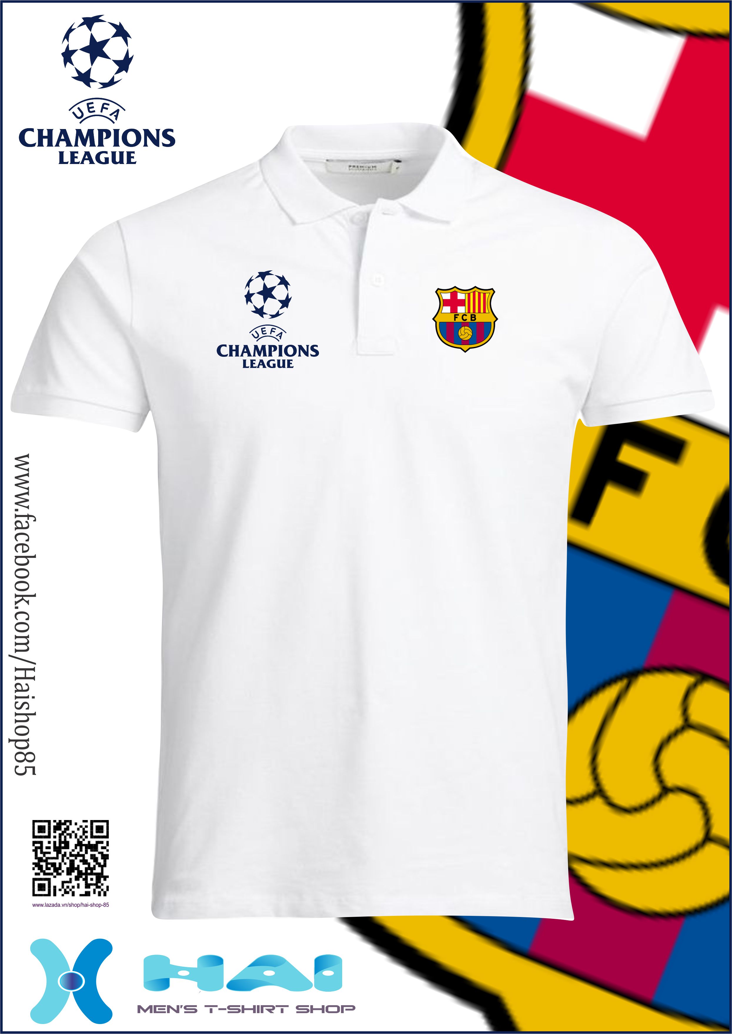 áo thun Barcelona Champion League 2022 - 2023