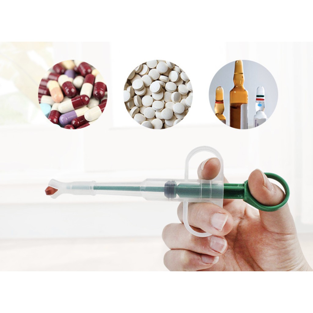 Dụng Cụ Bơm Thuốc Cho Chó Mèo Xilanh gắp thuốc