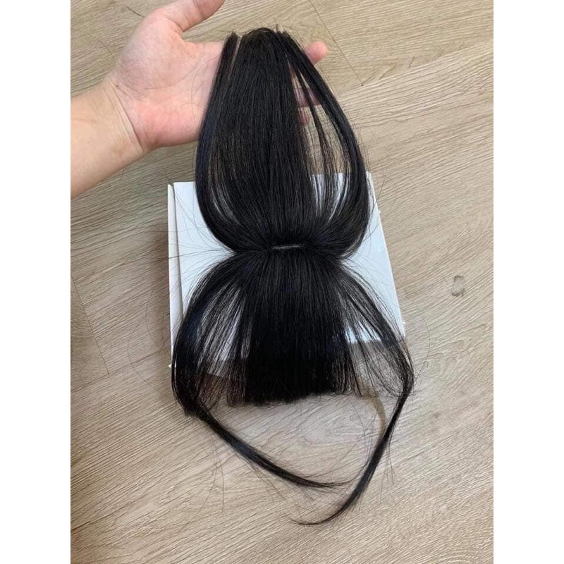 Tóc giả mái 🦞🦞Tóc 3D hai kẹp mái dày tóc thật
