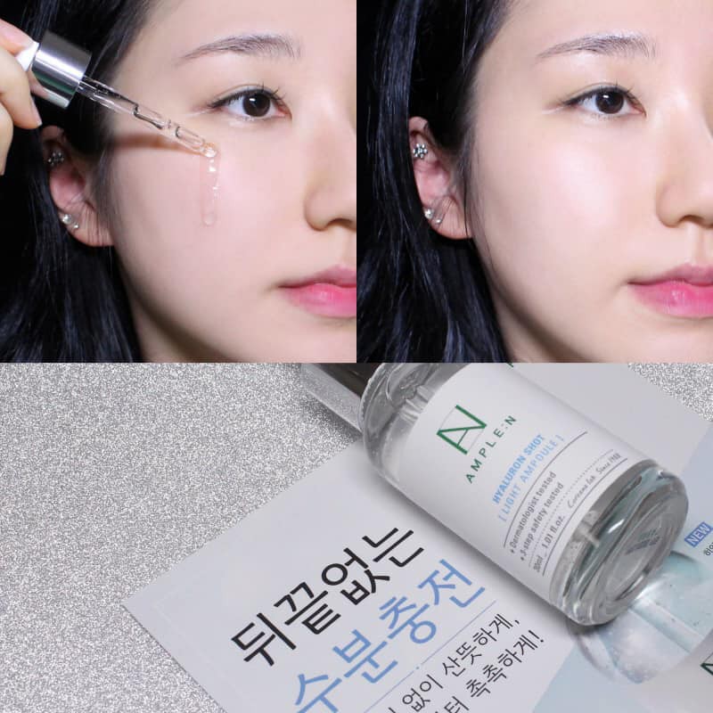 [HCM]TINH CHẤT DƯỠNG SÁNG DA AMPLE:N HYALURON SHOT LIGHT AMPOULE 30ML (XANH DƯƠNG)