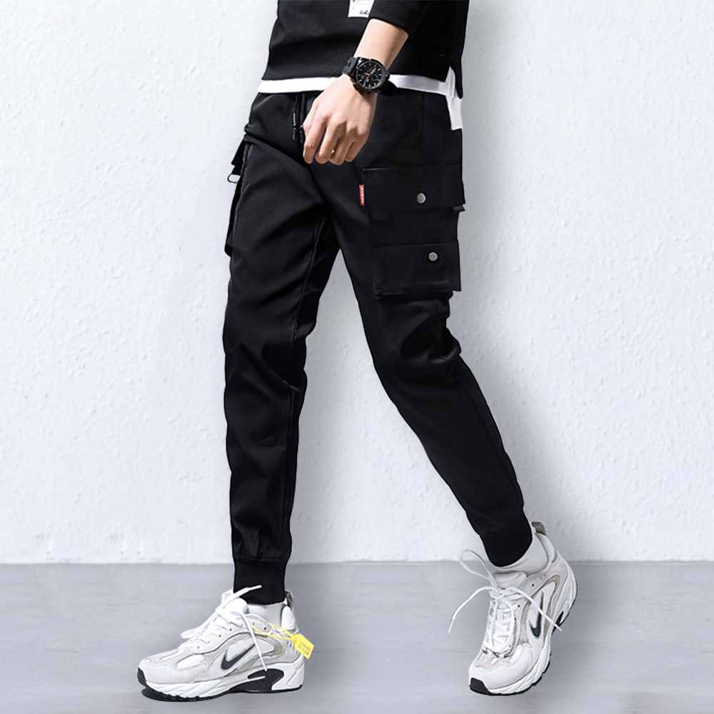 Quần Jogger Túi Hộp Nam Phối Dây Chữ Kiểu Dáng Basic Trẻ Trung Năng Động Chất Kaki Co Giãn Thời Trang FASHION4MEN JOGGER 9000019C2
