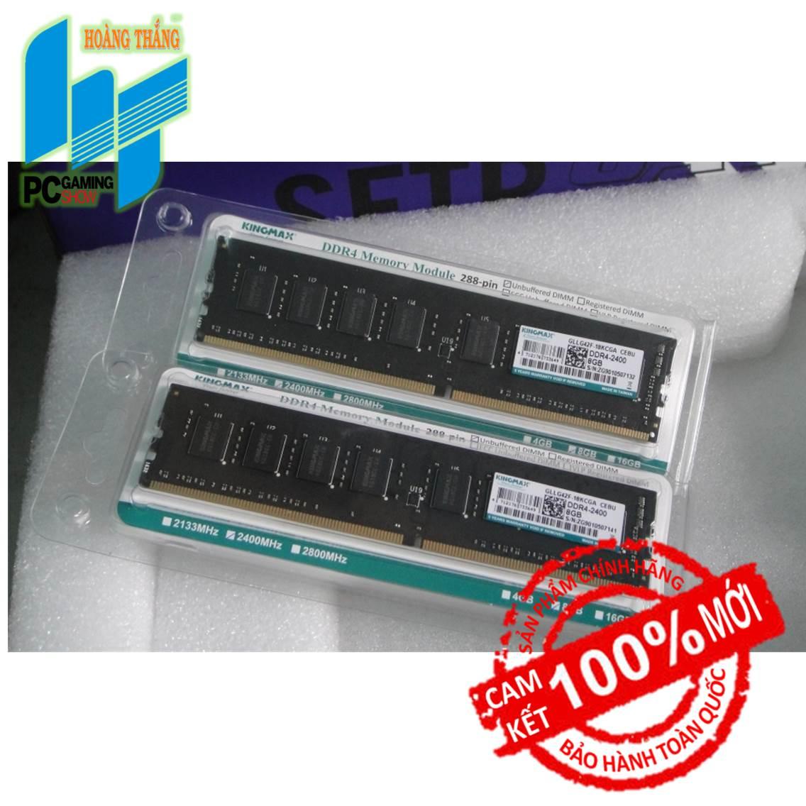 Bộ nhớ DDR4 Kingmax 8GB (2400) (8 chip)