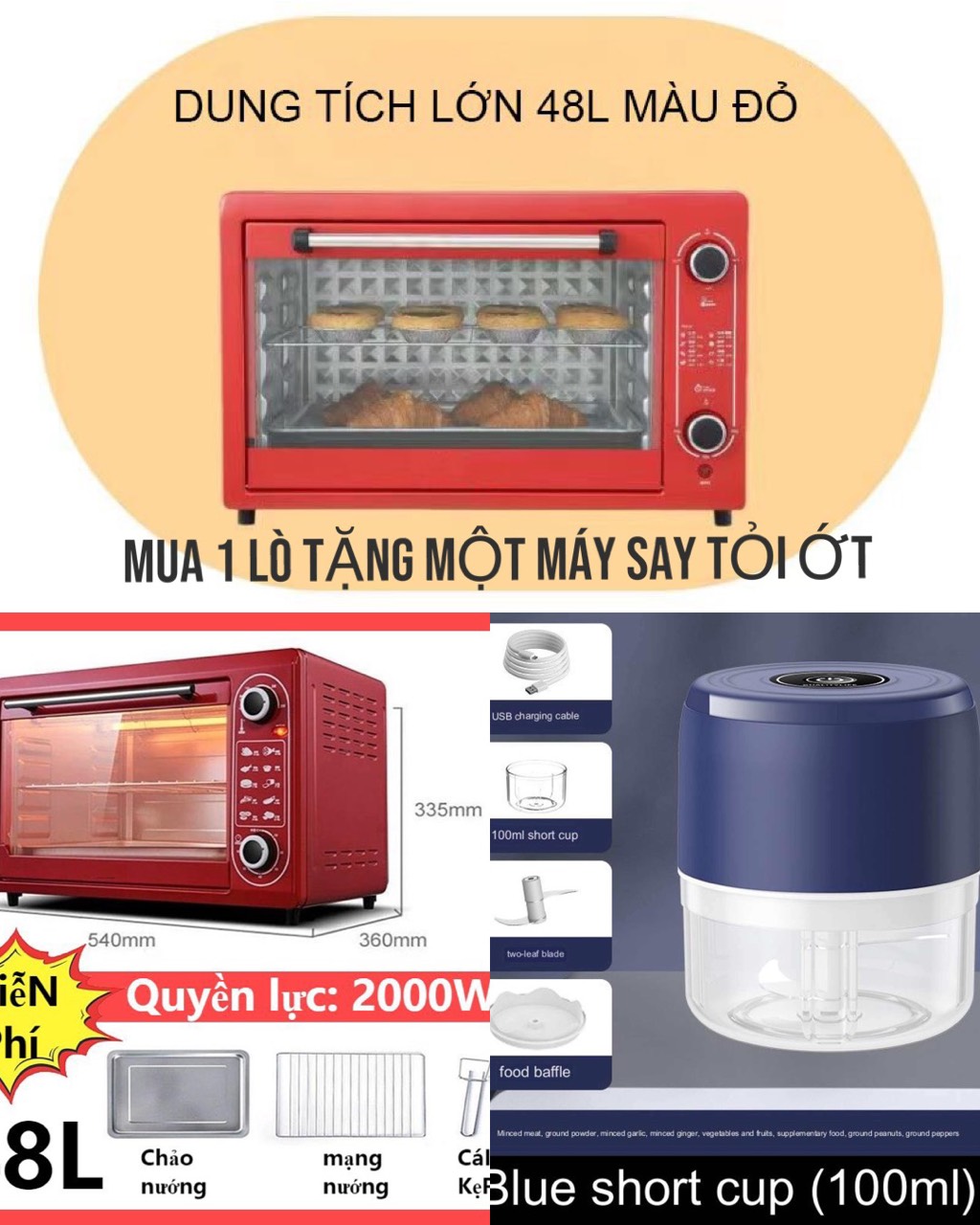 Lò Vi Sóng Cơ Kết Hợp Nướng 48L 2000W -8 Chế Độ Nấu, Nướng Kết Hợp, Cửa sổ kính, Khóa Trẻ Em - Chức năng hẹn giờ thông minh, nhiều chế độ nướng Dễ dàng lau chùi