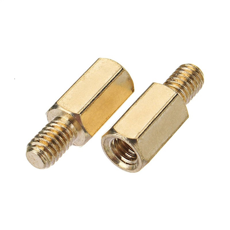 Bộ 10 Trụ Đồng Lục Giác M3 Đực - Cái