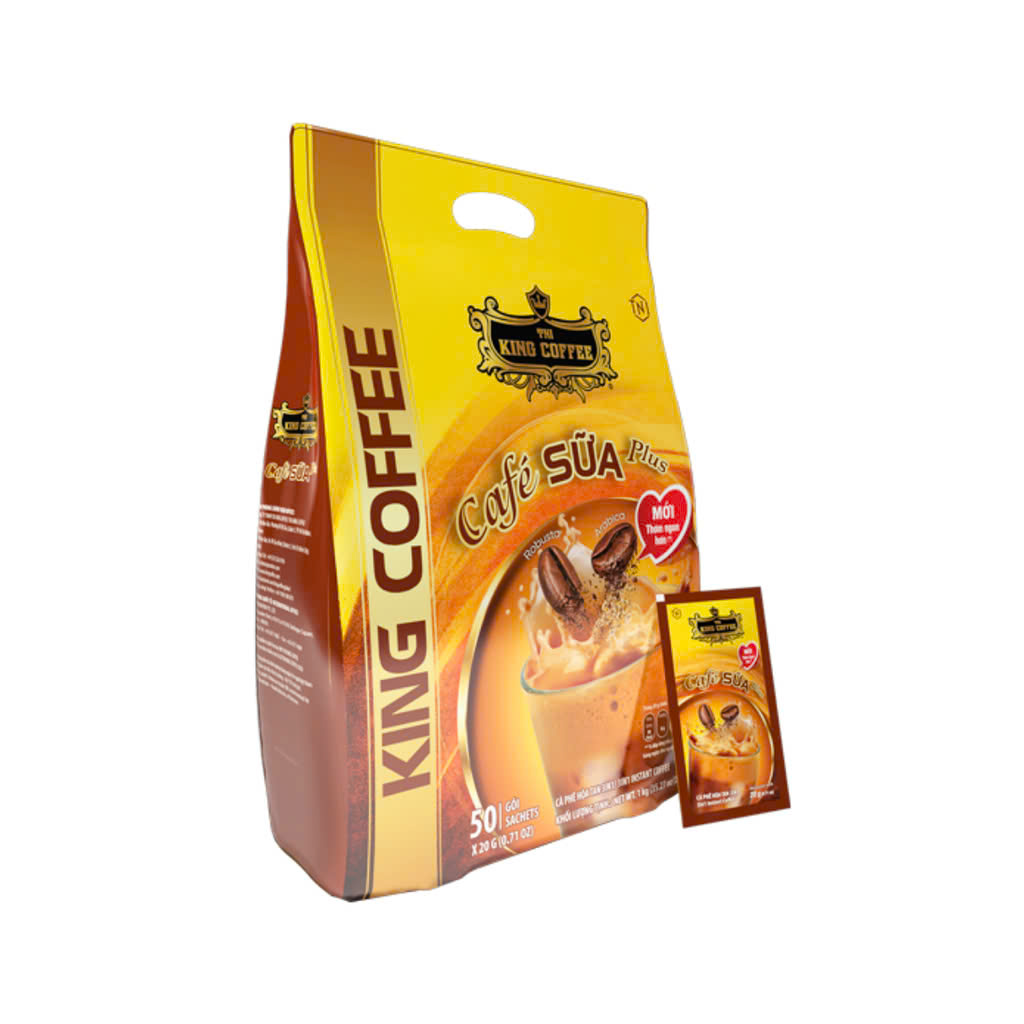 CÀ PHÊ SỮA TNI KING COFFEE TÚI 1KG ( 50 GÓI X 20GR) C