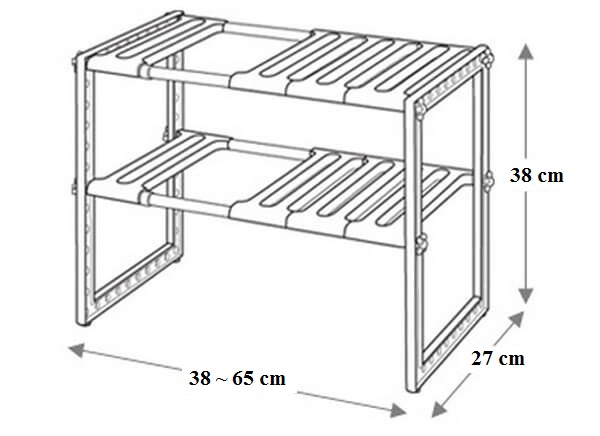 KỆ ĐỂ GẦM BẾP ĐA NĂNG 2 TẦNG