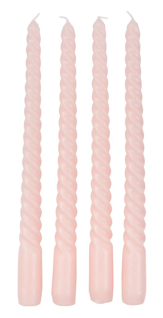 Nến | jysk baldur | bộ 4 chiếc | paraffin | nhiều màu | c26cm