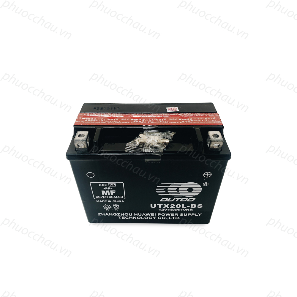 Ắc Quy Xe Máy OUTDO UTX20L-BS (12V-18AH) - Bình Ắc Quy 12V