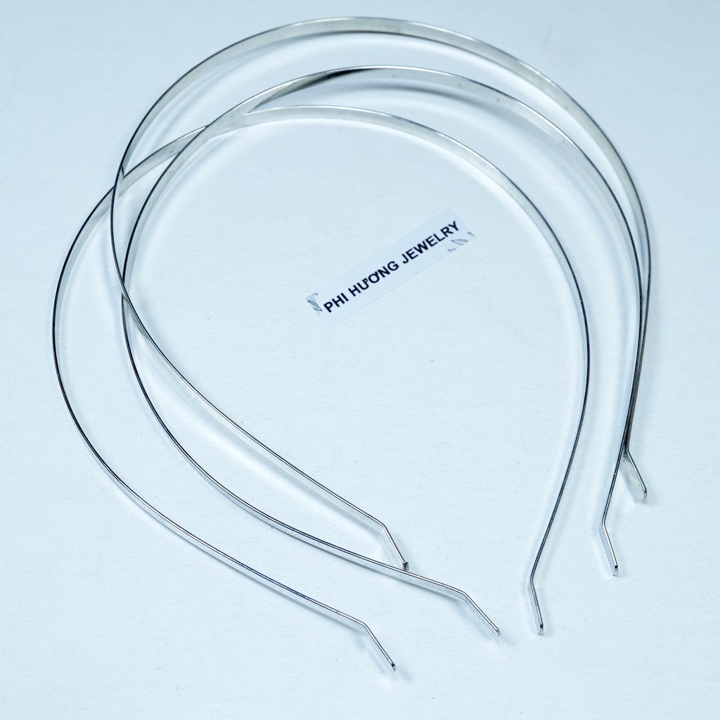 3 cái phôi cài tóc, xương bờm inox 1mm - 4mm