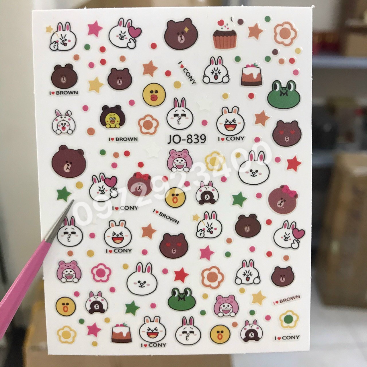Sticker Dán Móng Hoạt Hình Cute - Mini Nails