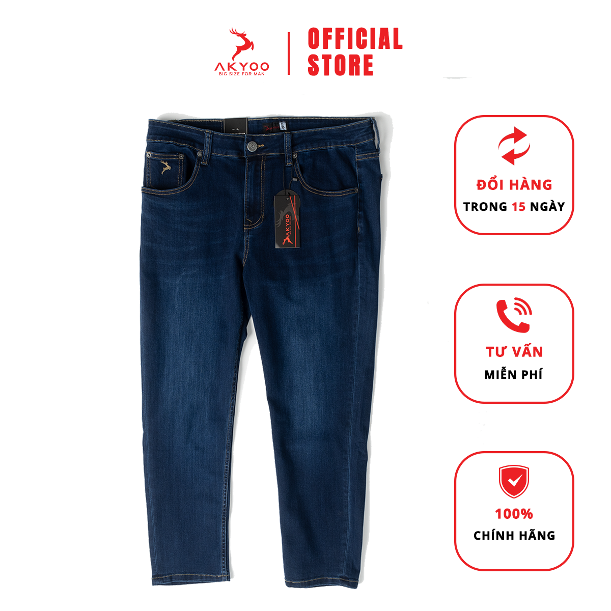 Quần Jean Nam Big Size 80-140kg Màu Sắc&hellip;