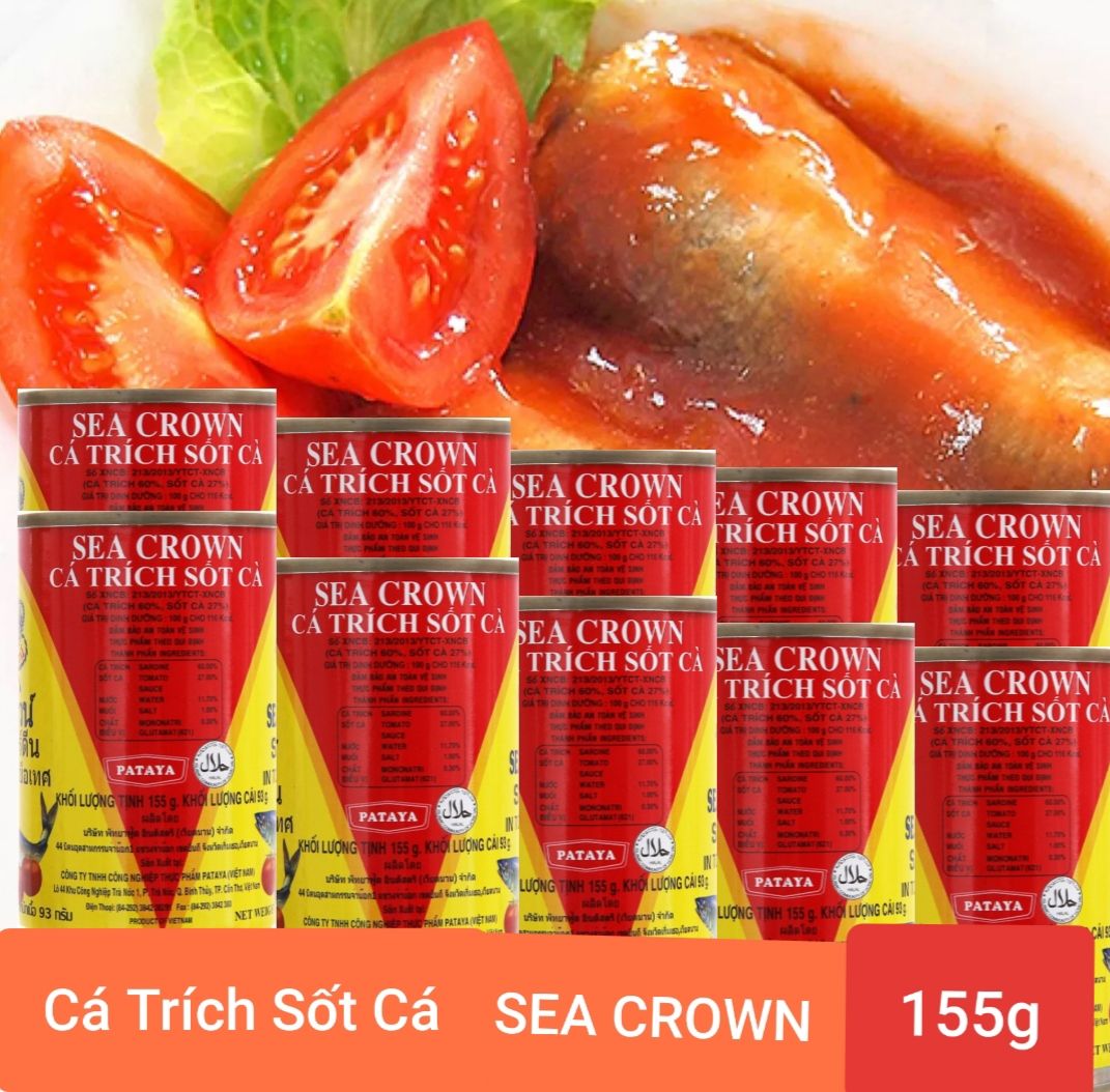 Combo 10 Hộp Cá SEACROWN 155G