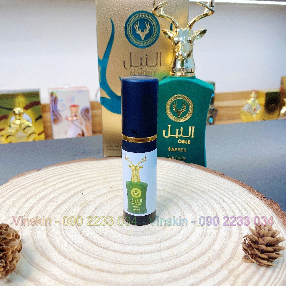 Nước hoa unisex Al Noble Safeer (xanh lá ) - 10ml chuẩn chính hãng