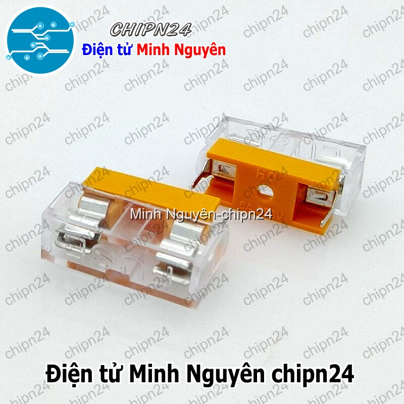 [3 cái] (F179.2) Đế Cầu Chì 5x20mm Nâu - HH000944