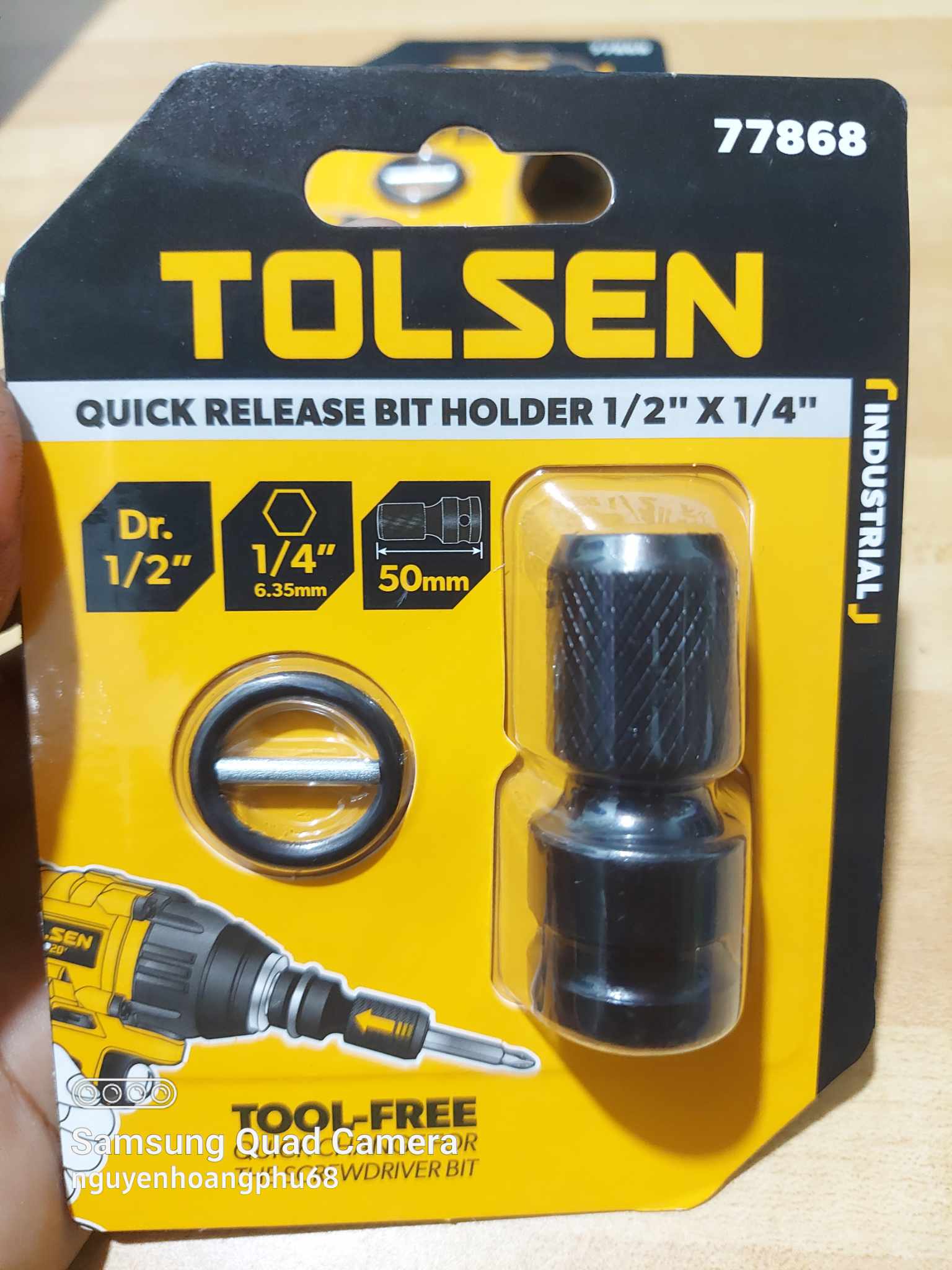 Đầu chuyển bu lông 1/2 sang vít 1/4 tolsen