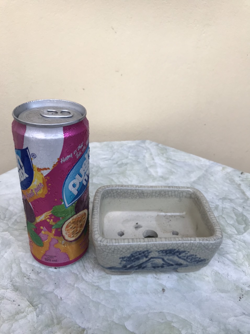 CHẬU CHỮ NHẬT BO MEN RẠN GỐM BÁT TRÀNG CB07