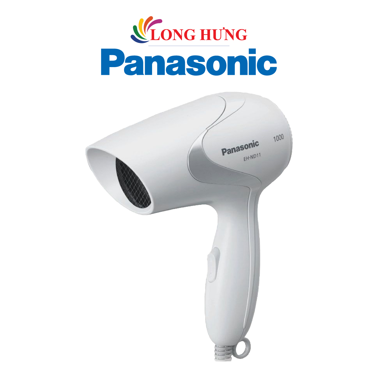 Máy sấy tóc Panasonic EH-ND11 - Hàng chính hãng - Công suất 1000W sấy khô nhanh, điều chỉnh luồng gió phù hợp với hai mức nhiệt, tự động ngắt khi quá nhiệt