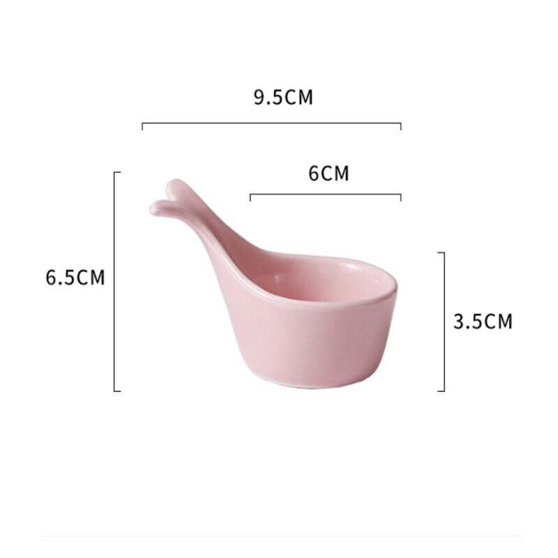 [HCM][Nhiều Màu] Chén Sứ Ăn Dặm Hình Đuôi Cá Đáng Yêu
