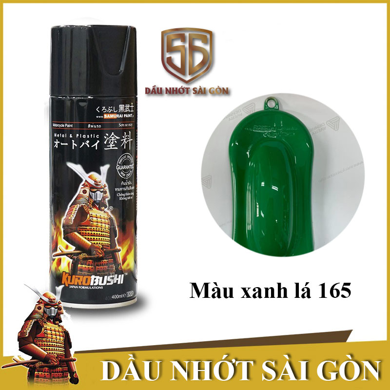 Samurai 165 - chai sơn xịt xe máy màu xanh lá 24/165