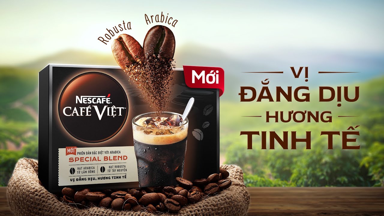 Cafe Việt đen Arabica & Robusta (12 gói 16g)