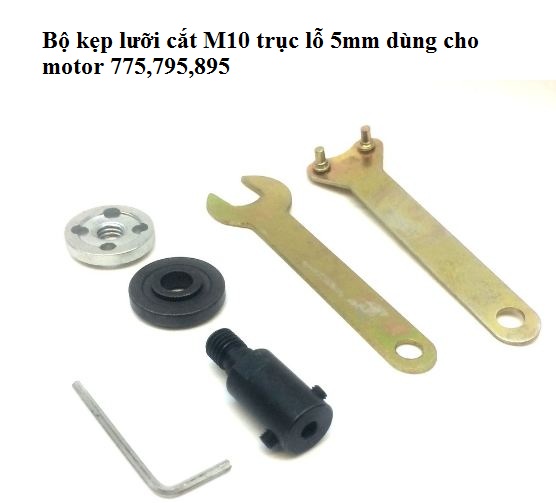 Đầu kẹp lưỡi cắt LỚN cho motor 775 Dùng nối với motor 775 trục 5 mm làm máy cắt Chất liệu cao cấp