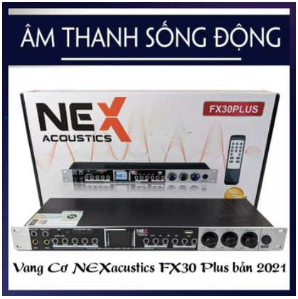 Vang Cơ Nex FX30 Plus -  karaoke Chuyên Nghiệp Âm Thanh Đỉnh Cao, Màn Hình Hiện Thi Logo,Giao Diện Nhạc,Tích Hợp Mạch Chống Hú Tự Động