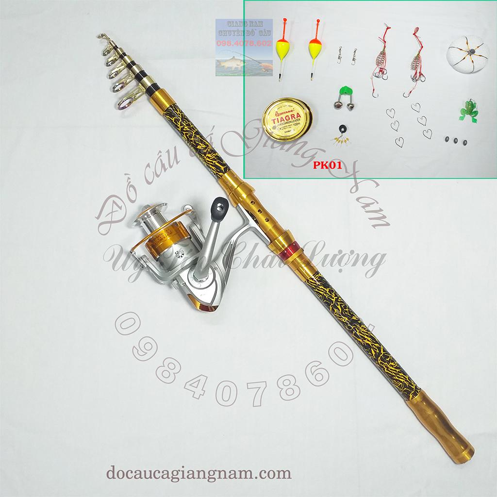 Bộ cần câu rút Shimano - Máy Yumoshi BL, tặng đủ phụ kiện ( đồ câu cá Giang Nam ) big sale