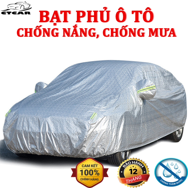 Bạt phủ xe ô tô, xe hơi, 3 lớp tráng nhôm cách nhiệt, chống nắng, chống xước, chống cháy che mưa hiệu quả