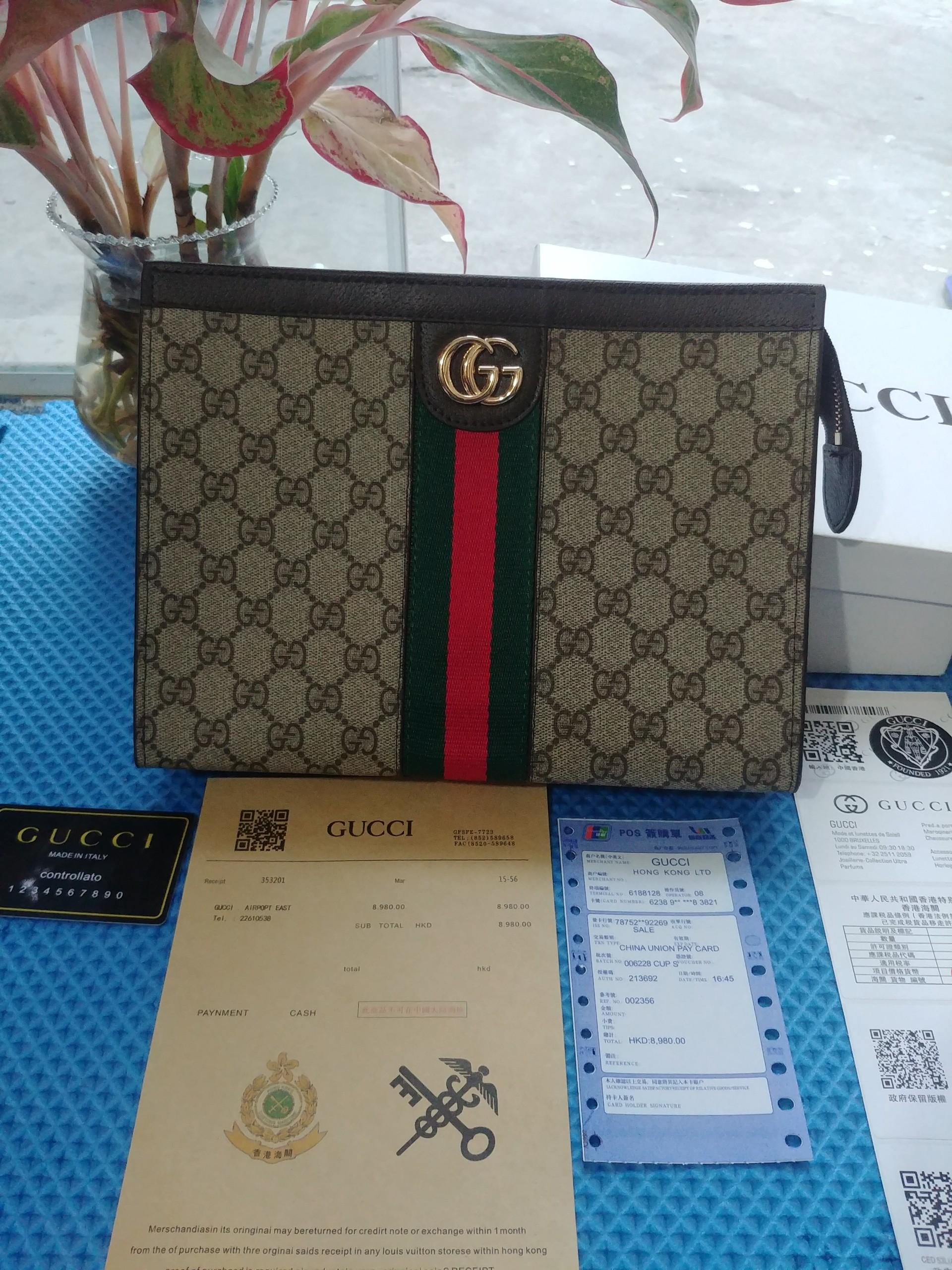 Ví cầm tay GG thời trang nam nữ