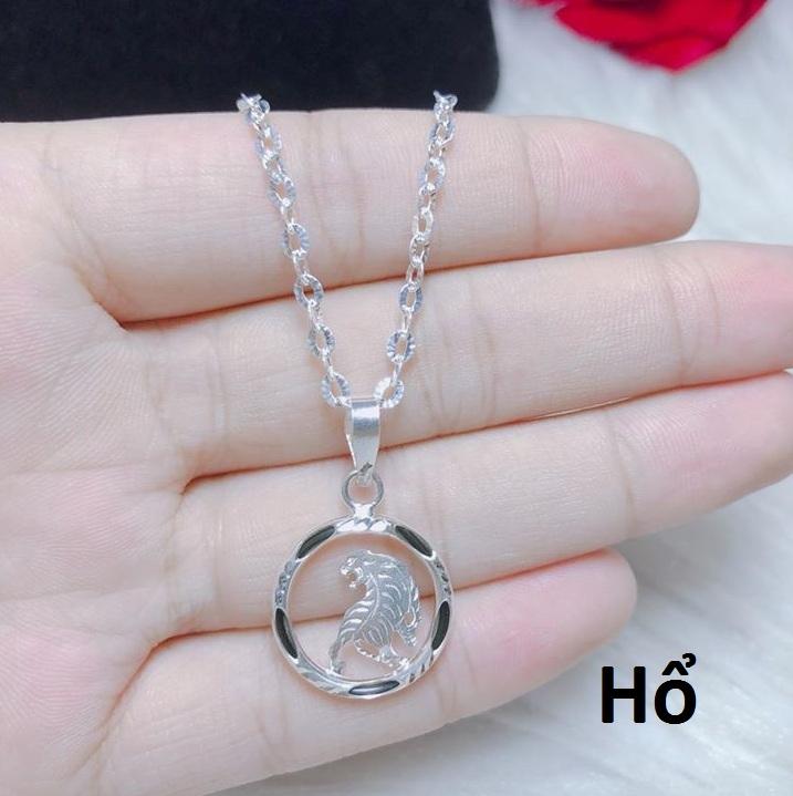 Mặt dây chuyền bạc Con Hổ trong 12 con giáp (không bán dây)