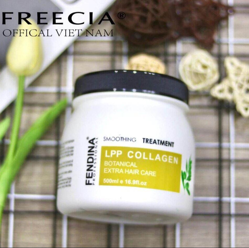 Kem ủ tóc, hấp tóc phục hồi tóc hư tổn Fendina LPP Collagen 500ml
