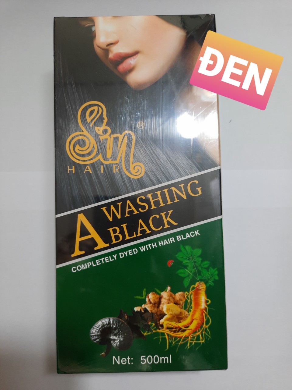 [HCM]Dầu gội phủ bạc nhân sâm SIN HAIR của Nhật