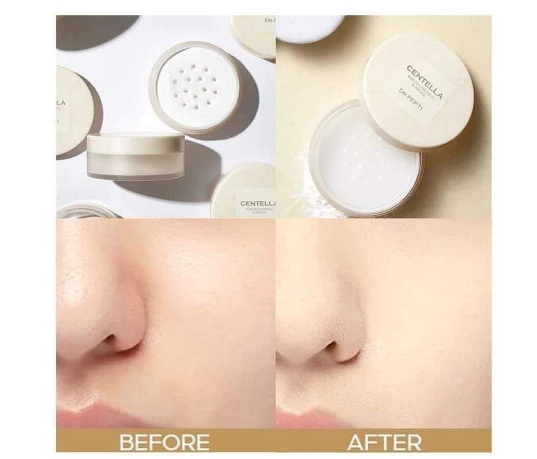 Phấn Phủ Dạng Bột Kiềm Dầu Dr.Pepti - 10G