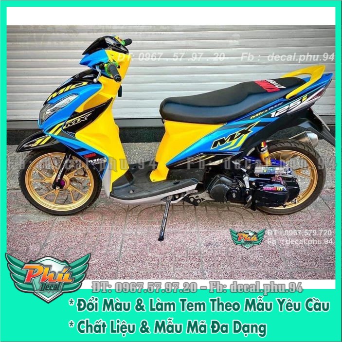 Tem rời Luvias Xanh vàng đen