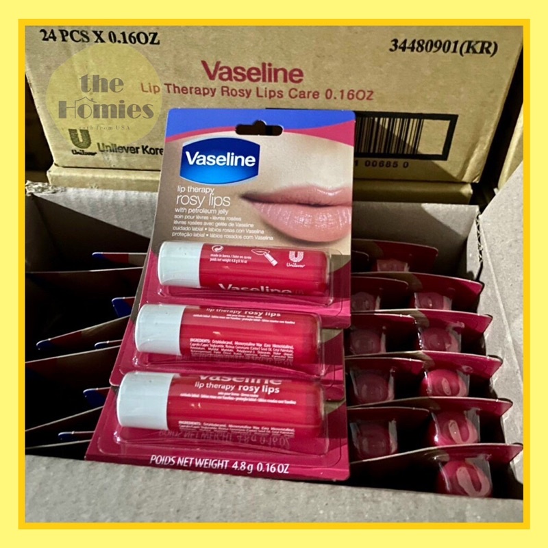 [Hàng Mỹ] Son dưỡng môi Vaseline dạng thỏi 4,8g