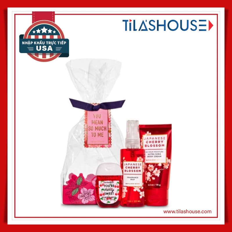 Bộ quà tặng Bath & Body Works Japanese Cherry Blossom nhập USA
