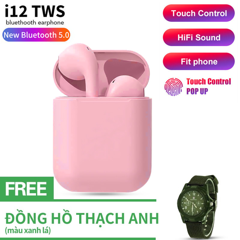 Tai Nghe Bluetooth i12s Đa Chức Năng Hỗ Trợ Cho Mọi Dòng Máy, Âm Thanh Vòm, Cửa Sổ Kết Nối - Tai Nghe Bluetooth Mini Không Dây, Tai nghe buetooth