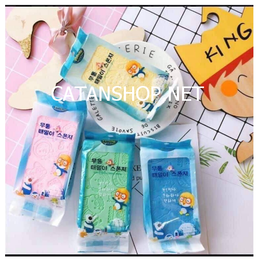 Miếng tắm tẩy tế bào chết Miếng mút tắm bọt biển kỳ ghét sạch da chết hiệu quả Bông tắm mềm mại GD517-MutTamBB