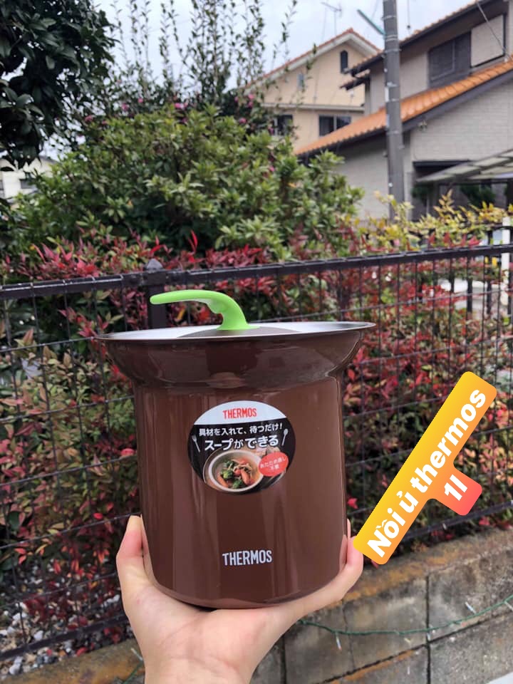 Nồi ủ chân không Thermos 1l Nhật Bản