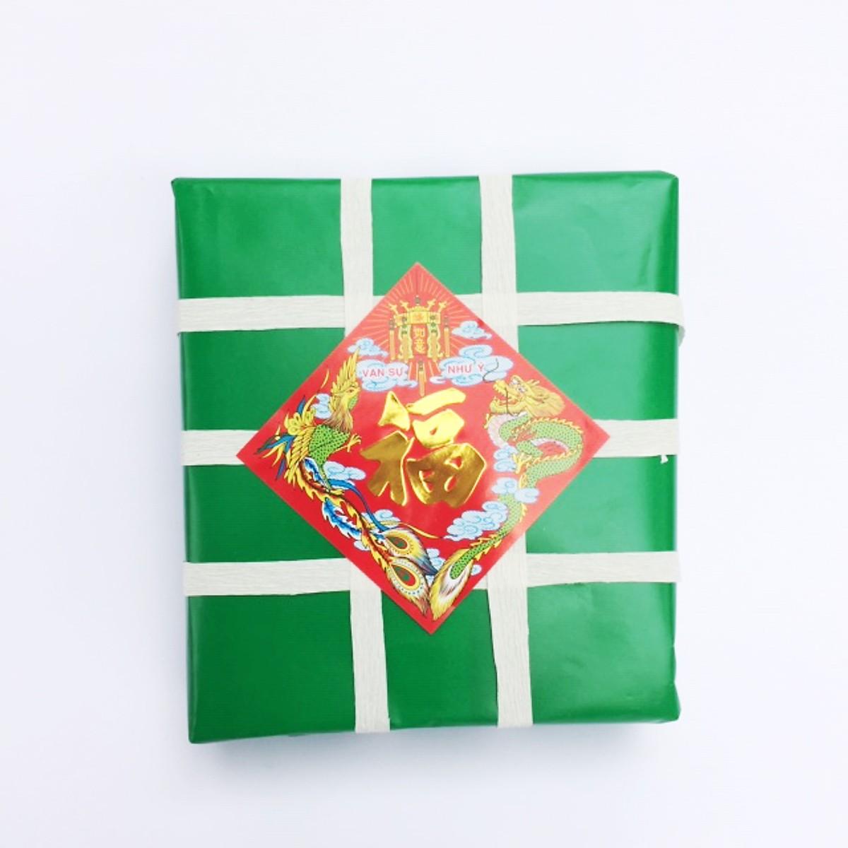 Mô hình Bánh chưng trang trí Tết (17 x 17 x 5 cm)