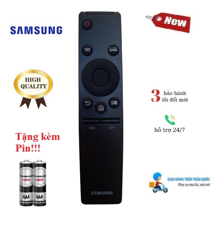 Điều khiển tivi Samsung Smart TV Samsung UA 32 40 43 49 50 55 QA65 4K KU NU RU - Hàng Tốt Tặng kèm Pin!!!