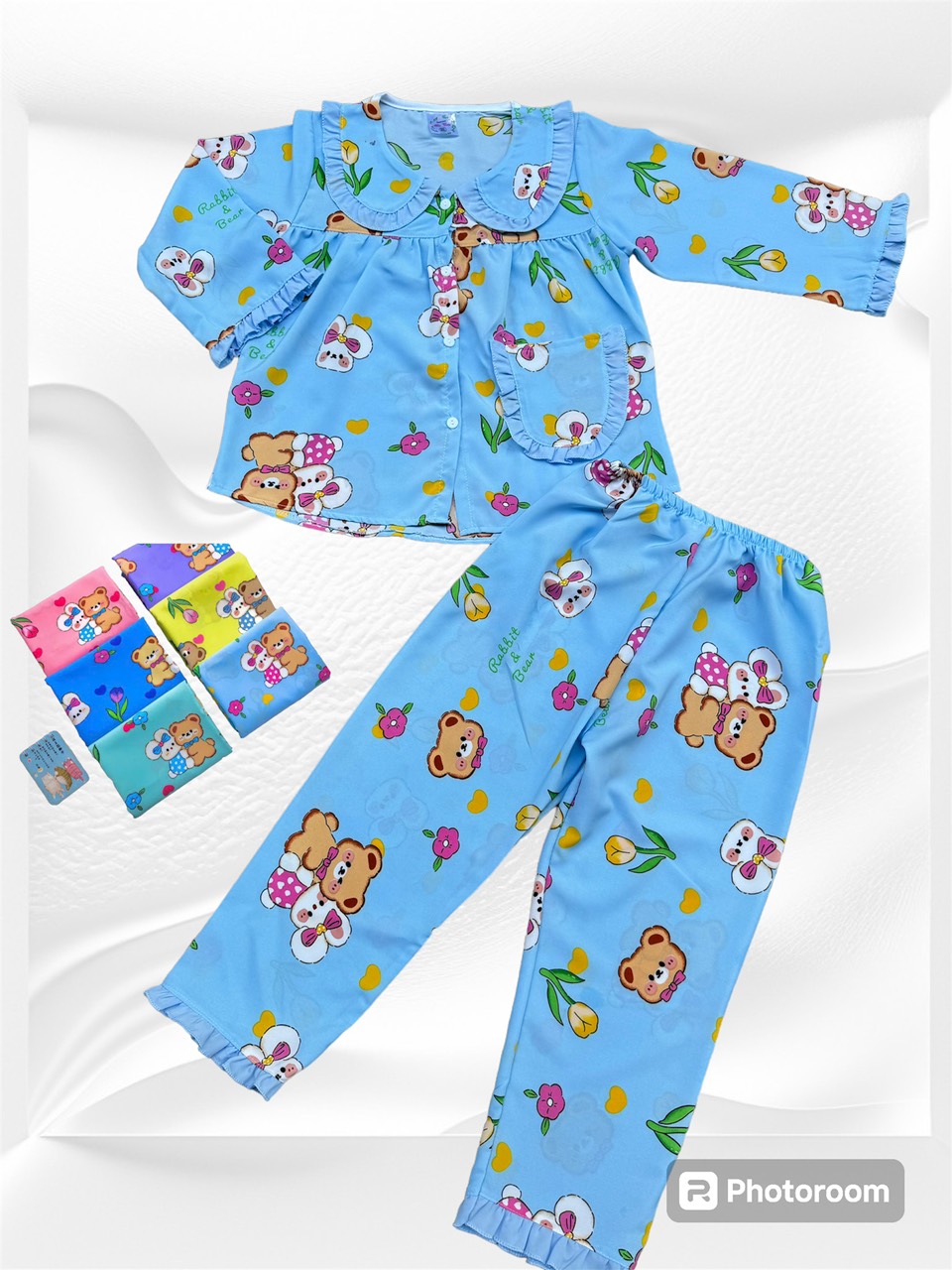 Bộ Lụa Tay Dài Bé Lớn  (28-32kg) (giao màu ngẫu nhiên)