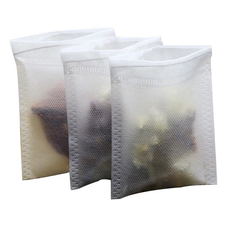 Set 20 túi lọc trà thảo mộc 5 x 7 có dây rút bằng vải không dệt siêu tiện lợi