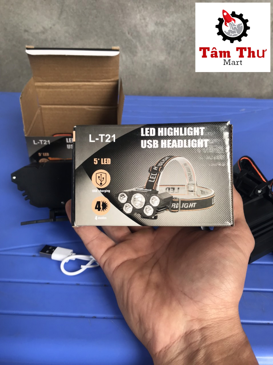 Đèn pin LED 5 bóng siêu sáng - sáng 35m