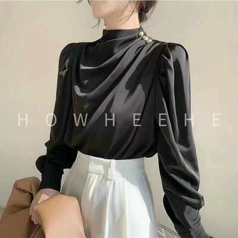 Áo sơ mi lụa công sở cao cấp