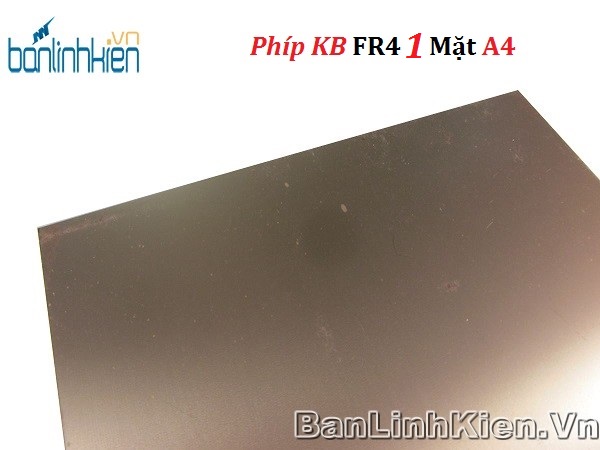 Phíp Đồng FR4 1.6MM A4 1 Mặt (Phíp Thủy Tinh)